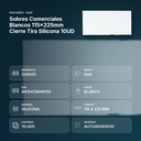 SOBRES COMERCIALES BLANCOS 115X225MM CIERRE TIRA SILICONA 10UD - resumen de atributos