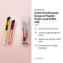 CÚTER ERICHKRAUSE EASYCUT FIJADOR PUSH LOCK 9 MM 1UD - características principales