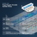 PAPEL REGALO 70X200 SURTIDO VIVOS - resumen de atributos