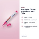 ROTULADOR EDDING 4500 ROSA PARA TELA - características principales