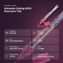 ROTULADOR EDDING 4500 ROSA PARA TELA - resumen de atributos