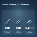 ROTULADOR EDDING 4500 AZUL CLARO PARA TELA - formato de venta: paquete de 10, caja de 400