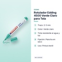 ROTULADOR EDDING 4500 VERDE CLARO PARA TELA - características principales
