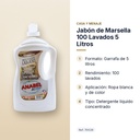 JABÓN DE MARSELLA 100 LAVADOS 5 LITROS  - características principales