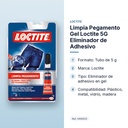 LIMPIA PEGAMENTO GEL LOCTITE 5G ELIMINADOR DE ADHESIVO - características principales