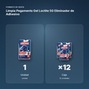 LIMPIA PEGAMENTO GEL LOCTITE 5G ELIMINADOR DE ADHESIVO - formato de venta: caja de 12