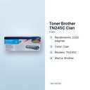 TONER BROTHER TN245C CIAN - características principales