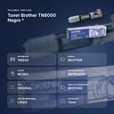 TONER BROTHER TN8000 NEGRO * - resumen de atributos