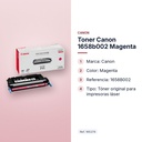 TONER CANON 1658B002 MAGENTA - características principales