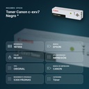 TONER CANON C-EXV7 NEGRO  * - resumen de atributos