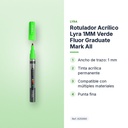 ROTULADOR ACRÍLICO LYRA 1MM VERDE FLUOR GRADUATE MARK ALL  - características principales