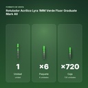 ROTULADOR ACRÍLICO LYRA 1MM VERDE FLUOR GRADUATE MARK ALL  - formato de venta: paquete de 6, caja de 720