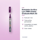ROTULADOR ACRÍLICO LYRA 1MM VIOLETA GRADUATE MARK ALL - características principales
