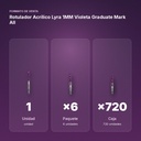 ROTULADOR ACRÍLICO LYRA 1MM VIOLETA GRADUATE MARK ALL - formato de venta: paquete de 6, caja de 720