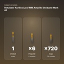ROTULADOR ACRÍLICO LYRA 1MM AMARILLO GRADUATE MARK ALL - formato de venta: paquete de 6, caja de 720