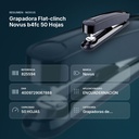 GRAPADORA FLAT-CLINCH NOVUS B4FC 50 HOJAS - resumen de atributos