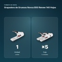GRAPADORA DE GRUESOS NOVUS B50 RENEW 140 HOJAS - formato de venta: caja de 5