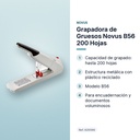 GRAPADORA DE GRUESOS NOVUS B56 200 HOJAS - características principales