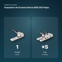 GRAPADORA DE GRUESOS NOVUS B56 200 HOJAS - formato de venta: caja de 5