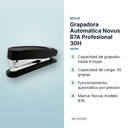 GRAPADORA AUTOMÁTICA NOVUS B7A  PROFESIONAL 30H - características principales