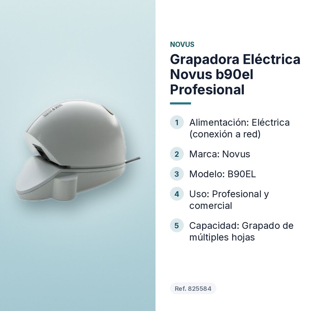 GRAPADORA ELÉCTRICA  NOVUS B90EL PROFESIONAL - características principales