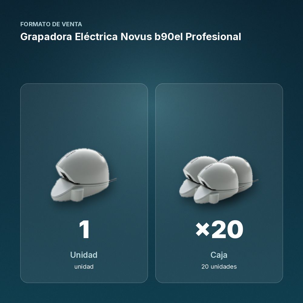 GRAPADORA ELÉCTRICA  NOVUS B90EL PROFESIONAL - formato de venta: caja de 20