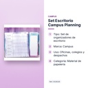 SET ESCRITORIO CAMPUS PLANNING - características principales