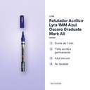 ROTULADOR ACRÍLICO LYRA 1MM AZUL OSCURO GRADUATE MARK ALL - características principales