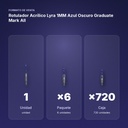 ROTULADOR ACRÍLICO LYRA 1MM AZUL OSCURO GRADUATE MARK ALL - formato de venta: paquete de 6, caja de 720