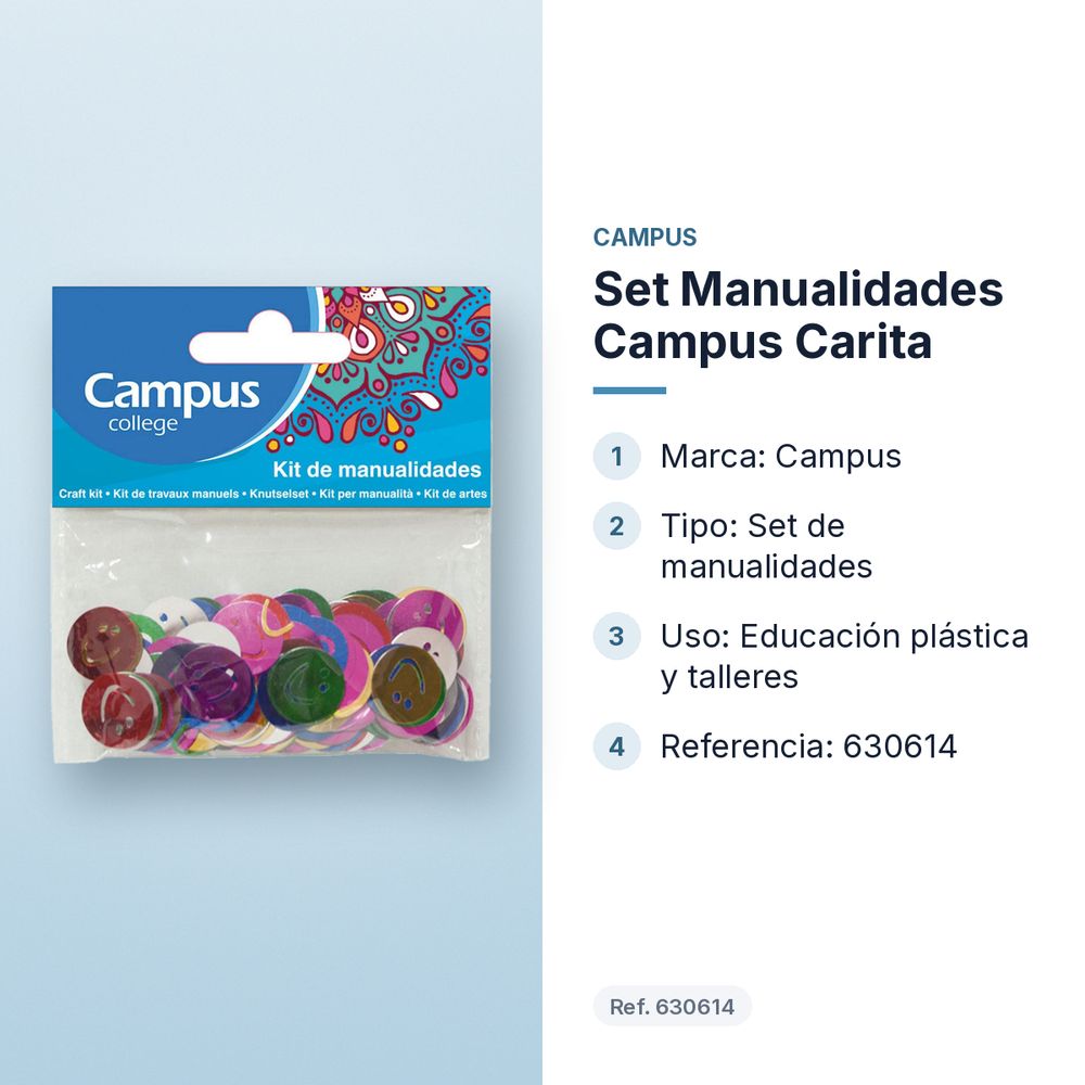 SET MANUALIDADES CAMPUS CARITA - características principales