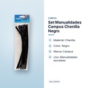 SET MANUALIDADES CAMPUS CHENILLA NEGRO - características principales