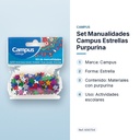 SET MANUALIDADES CAMPUS ESTRELLAS PURPURINA - características principales