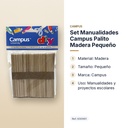 SET MANUALIDADES CAMPUS PALITO MADERA PEQUEÑO - características principales