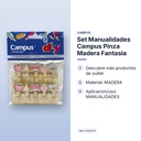 SET MANUALIDADES CAMPUS PINZA MADERA FANTASIA - características principales