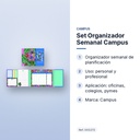 SET ORGANIZADOR SEMANAL CAMPUS - características principales