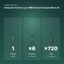 ROTULADOR ACRÍLICO LYRA 1MM SALVIA GRADUATE MARK ALL - formato de venta: paquete de 6, caja de 720