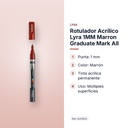 ROTULADOR ACRÍLICO LYRA 1MM MARRON GRADUATE MARK ALL - características principales