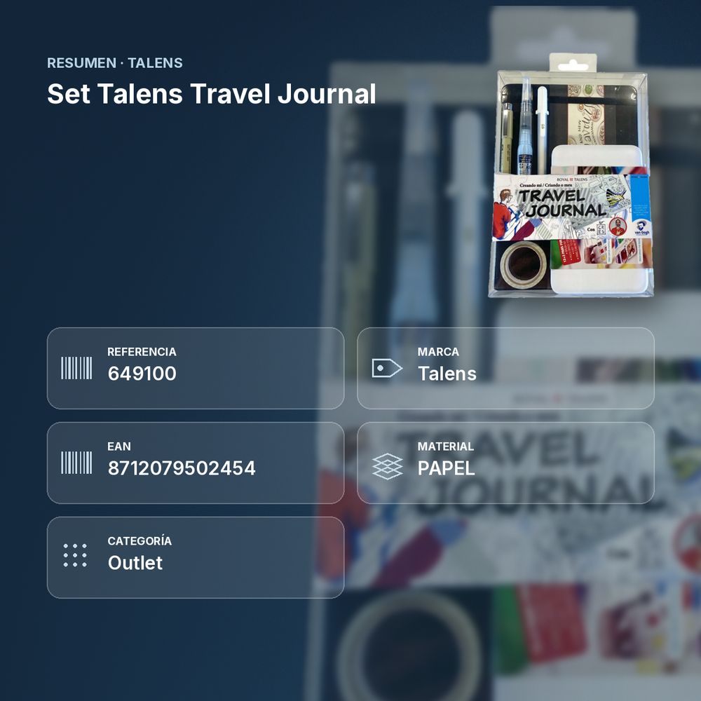 SET TALENS TRAVEL JOURNAL - resumen de atributos