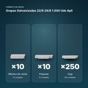 GRAPAS GALVANIZADAS 22/6  24/6 1.000 UDS APLI - formato de venta: paquete de 10, caja de 250, palé de 15000