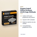GRAPAS INGRAF OFFICE GRUESOS 23/10 CAJA 1000UDS - características principales