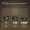 GRAPAS INGRAF OFFICE GRUESOS 23/10 CAJA 1000UDS - formato de venta: paquete de 10, caja de 300