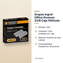 GRAPAS INGRAF OFFICE GRUESOS 23/8 CAJA 1000UDS - características principales