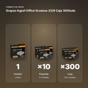 GRAPAS INGRAF OFFICE GRUESOS 23/8 CAJA 1000UDS - formato de venta: paquete de 10, caja de 300