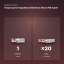 GRAPAS PARA GRAPADORAS ELÉCTRICAS NOVUS N6 SUPER - formato de venta: caja de 20