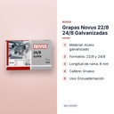 GRAPAS NOVUS 22/8 24/8 GALVANIZADAS - características principales