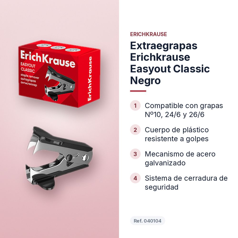 EXTRAEGRAPAS ERICHKRAUSE EASYOUT CLASSIC NEGRO  - características principales