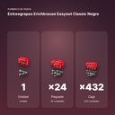 EXTRAEGRAPAS ERICHKRAUSE EASYOUT CLASSIC NEGRO  - formato de venta: paquete de 24, caja de 432