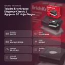 TALADRO ERICHKRAUSE ELEGANCE CLASSIC 2 AGUJEROS 20 HOJAS NEGRO - resumen de atributos