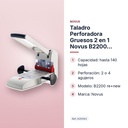 TALADRO PERFORADORA GRUESOS 2 EN 1 NOVUS B2200 RE+NEW 140 HOJAS - características principales