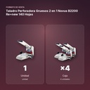 TALADRO PERFORADORA GRUESOS 2 EN 1 NOVUS B2200 RE+NEW 140 HOJAS - formato de venta: caja de 4
